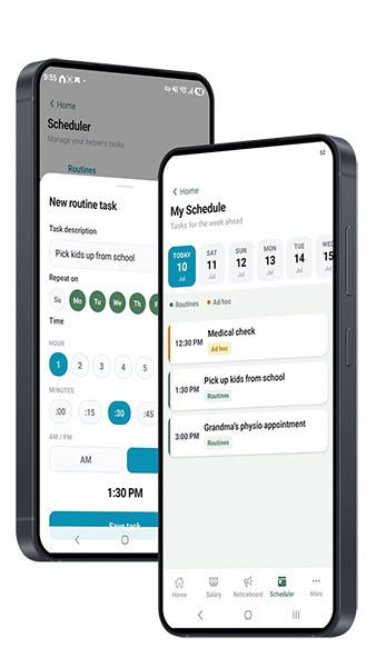 Weekly scheduler with routines and one-off tasks